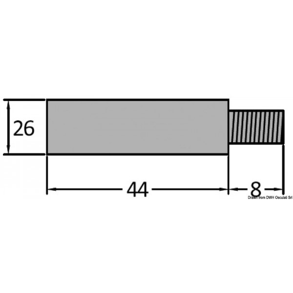 Intercambiador/colector de ánodo de zinc de 3/8 - N°2 - comptoirnautique.com