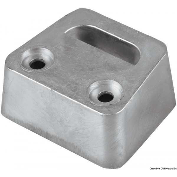 Piede anodico OMC Cobra DuoProp in alluminio - N°1 - comptoirnautique.com