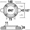 Anode collier p. Sail Drive  - N°2 - comptoirnautique.com