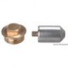Anode with zinc-plated brass plug 3/8"