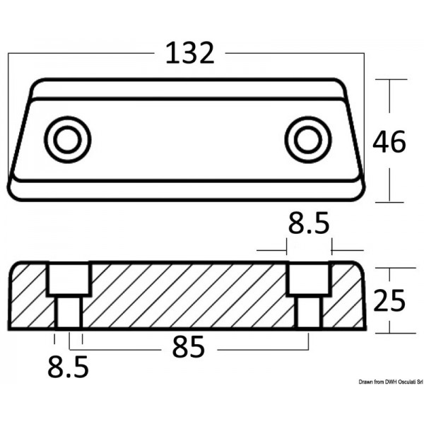 Ánodo base de zinc Duo Prop 852835-8 - N°2 - comptoirnautique.com