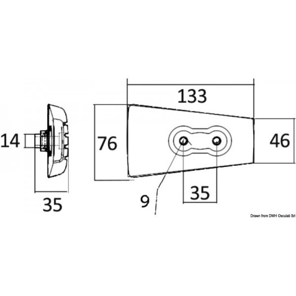 Ánodo de zinc para Volvo Penta DP 3863206/3588746 - N°2 - comptoirnautique.com