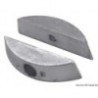 Pair of zinc anodes for folding propellers