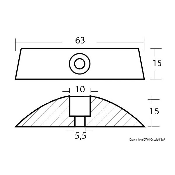 Paar Zinkanoden für Faltpropeller - N°2 - comptoirnautique.com