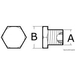 Tapón zinc 18x1,50 Ø 15x35