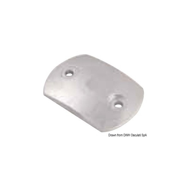 Placa de zinc curvada 80x55 mm - N°1 - comptoirnautique.com