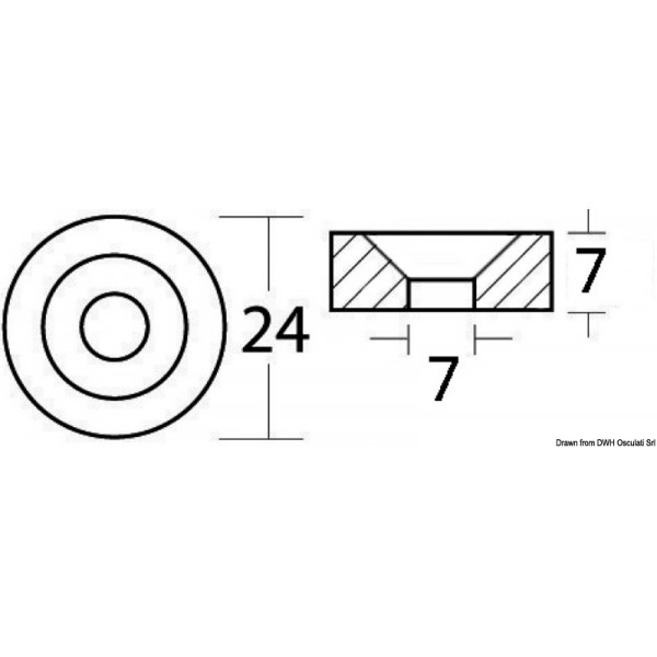 Aluminiumanode Tohatsu 7/140 HP - N°3 - comptoirnautique.com