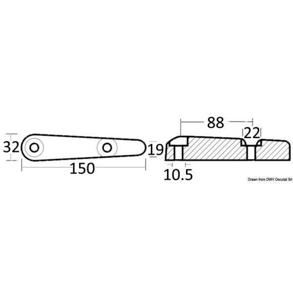 Anodo per trasmissione peso 0,650 - N°2 - comptoirnautique.com
