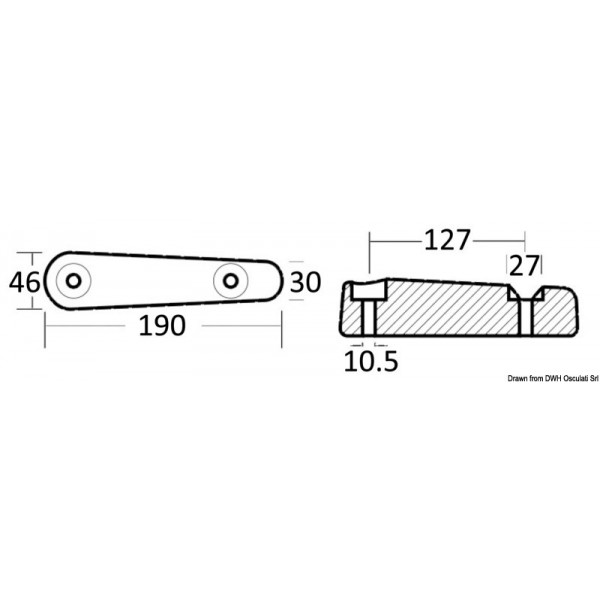 Anode für Getriebe Gewicht 1,750 - N°2 - comptoirnautique.com