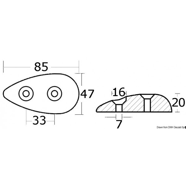 Anodo in pietra ollare 300 g - N°2 - comptoirnautique.com