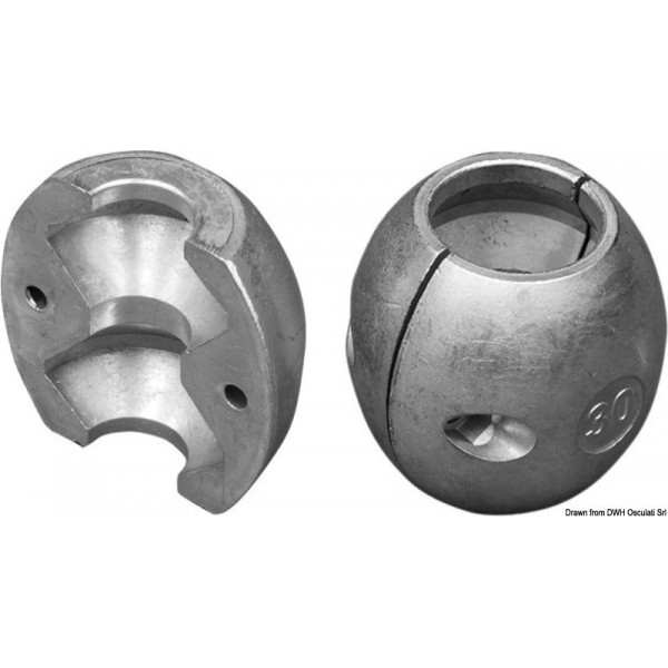 Anode noix d'arbre axe 19 mm (3/4")  - N°1 - comptoirnautique.com