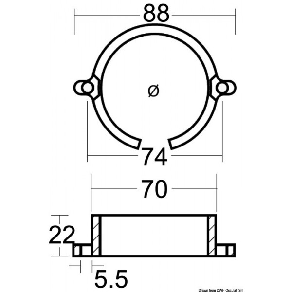 Anode zinc axe hélice Mercruiser Bravo I  - N°2 - comptoirnautique.com