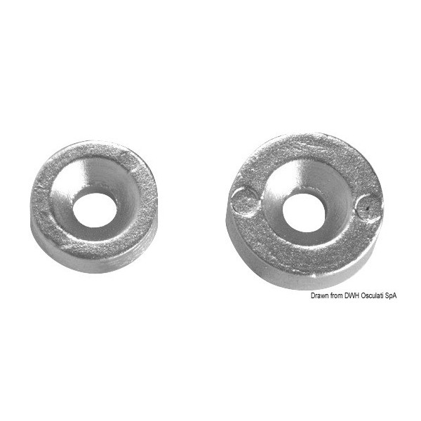 Anilha de zinco 20x7 mm - N°2 - comptoirnautique.com 