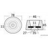 Anodo circolare in alluminio da fissare con un bullone - N°2 - comptoirnautique.com