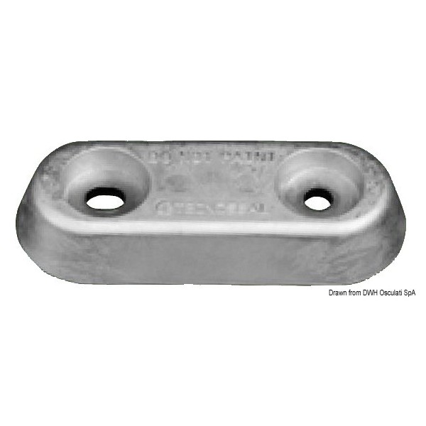 Anode oval type Vetus 335 g  - N°2 - comptoirnautique.com