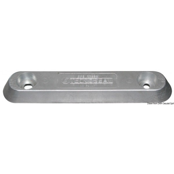 Anodo ovale in alluminio Vetus 900 g - N°1 - comptoirnautique.com