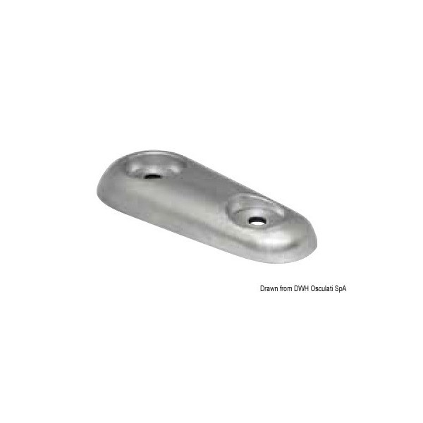 Anodo ovale Vetus in alluminio 940 g - N°1 - comptoirnautique.com