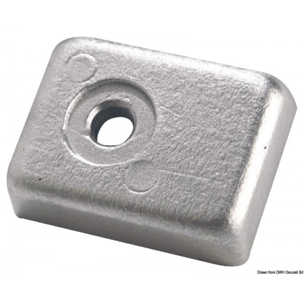 Anodo a piastra in alluminio p. 40/50 HP 4 tempi - N°1 - comptoirnautique.com