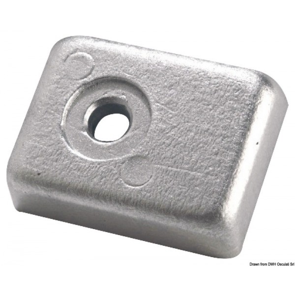 Anode plaque tige magnésium p. 40/50 HP 4 temps  - N°1 - comptoirnautique.com