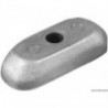 Piastra anodica 2/5 HP senza foro di intaglio Ø 7 mm
