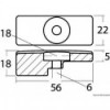 Anodo a piastra di zinco per Suzuki 60/140 HP 4 tempi - N°2 - comptoirnautique.com