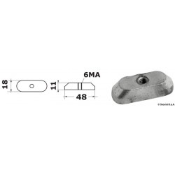 Anode Platte 6/15 HP 4-Takt...