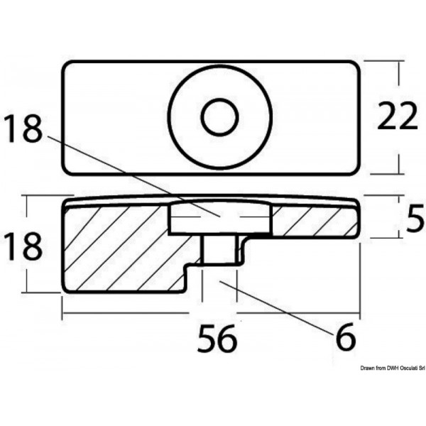 Anode Magnesiumplatte f. Suzuki 60/140 HP 4-Takt - N°2 - comptoirnautique.com