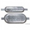 Oval anode with notch 215x90x30 mm