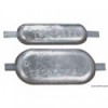 Anodo ovale con intaglio 215x90x30 mm - N°1 - comptoirnautique.com