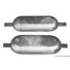 Anodo di magnesio saldato 320 x 147 mm 2,5 kg