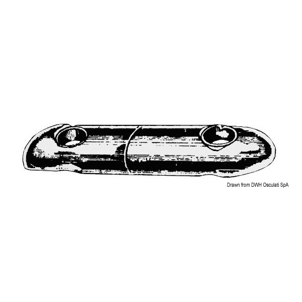 Zinc bolt-on anode 3000 g - N°3 - comptoirnautique.com