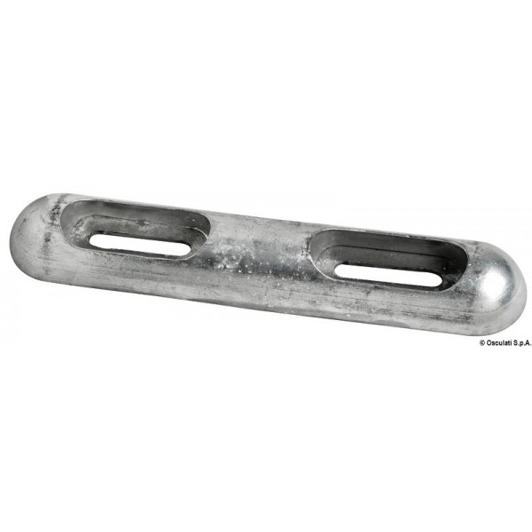 Anodo imbullonato in zinco 320x65 mm - N°1 - comptoirnautique.com