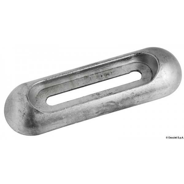 Anodo imbullonato in alluminio 200x65 mm - N°1 - comptoirnautique.com
