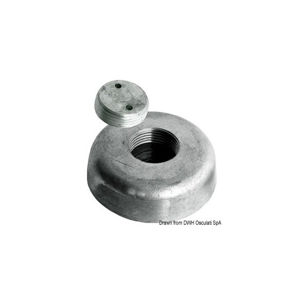 Anodo in alluminio, montaggio a scomparsa Ø 135 mm - N°1 - comptoirnautique.com