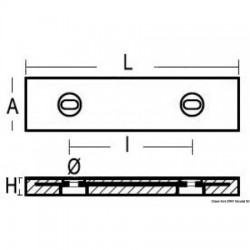 Ánodo atornillado 1200 g
