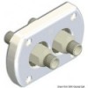 Pasamuros blanco con conector doble - N°1 - comptoirnautique.com 