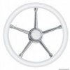 Handwheel A soft polyurethane white/stainless steel 350 mm - N°1 - comptoirnautique.com 