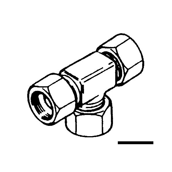 Raccordo a T da 3/8" Ultraflex (TF 38)  - N°1 - comptoirnautique.com