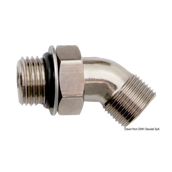 Attacco girevole a 45° per pompe Ultraflex  - N°1 - comptoirnautique.com