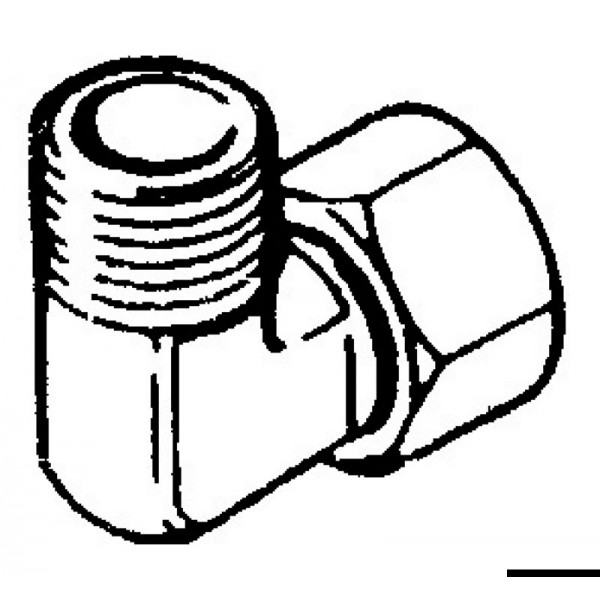 90° 3/8" swivel connection for pumps Ultraflex  - N°1 - comptoirnautique.com