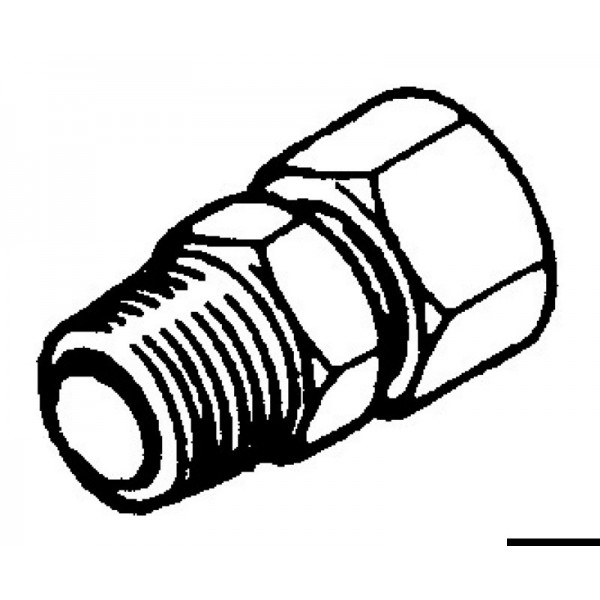 Conexión recta de 3/8" para bombas Ultraflex  - N°1 - comptoirnautique.com