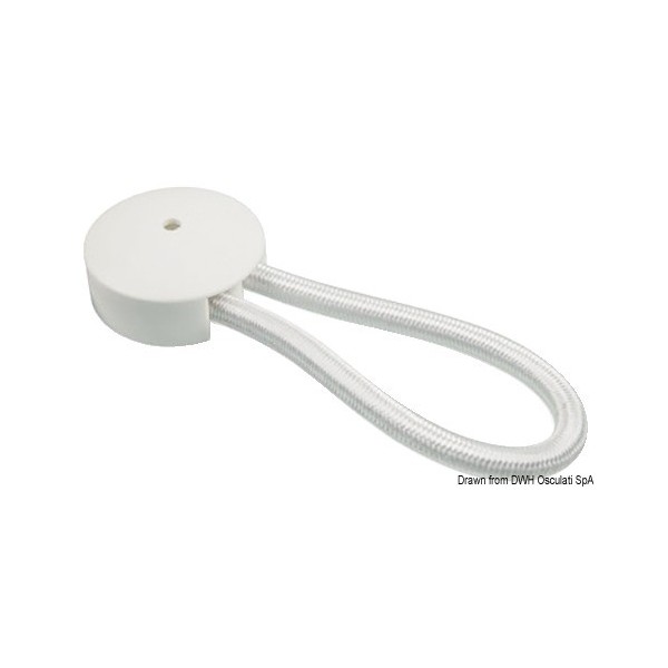 Elastischer Haken weiß 80 mm - N°1 - comptoirnautique.com