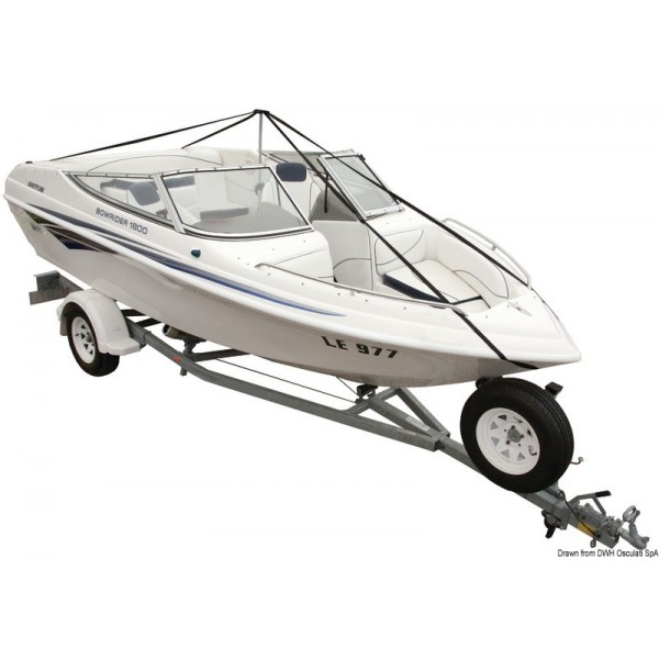 Supporto telescopico per teloni in tubo di alluminio - N°2 - comptoirnautique.com