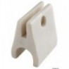 White nylon end cap for 22 mm tubes