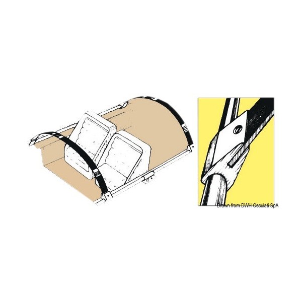 Tappo terminale in nylon bianco per tubi da 22 mm - N°2 - comptoirnautique.com