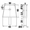 Fourche   platine p. bâches AISI316  - N°2 - comptoirnautique.com