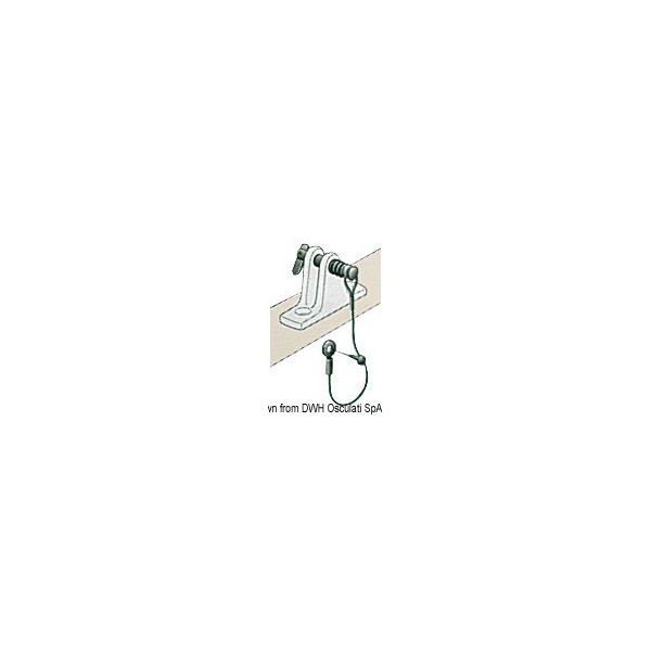 Piastra portacavi in acciaio inox con perno a sfera - N°2 - comptoirnautique.com