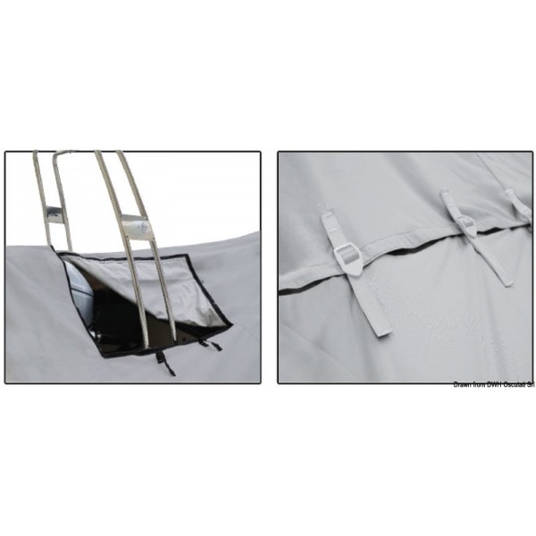 Telone cucito p.canots pneumatico 470/500 cm  - N°2 - comptoirnautique.com