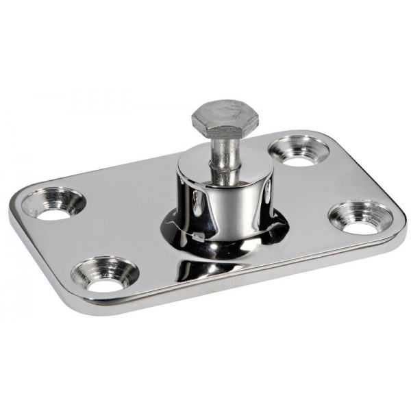 Staffa a muro AISI316 48x73 mm Filettatura M6 - N°1 - comptoirnautique.com
