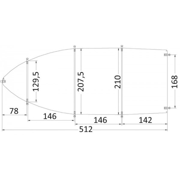 Telone universale 427/488 x 180 cm grigio 300D - N°2 - comptoirnautique.com